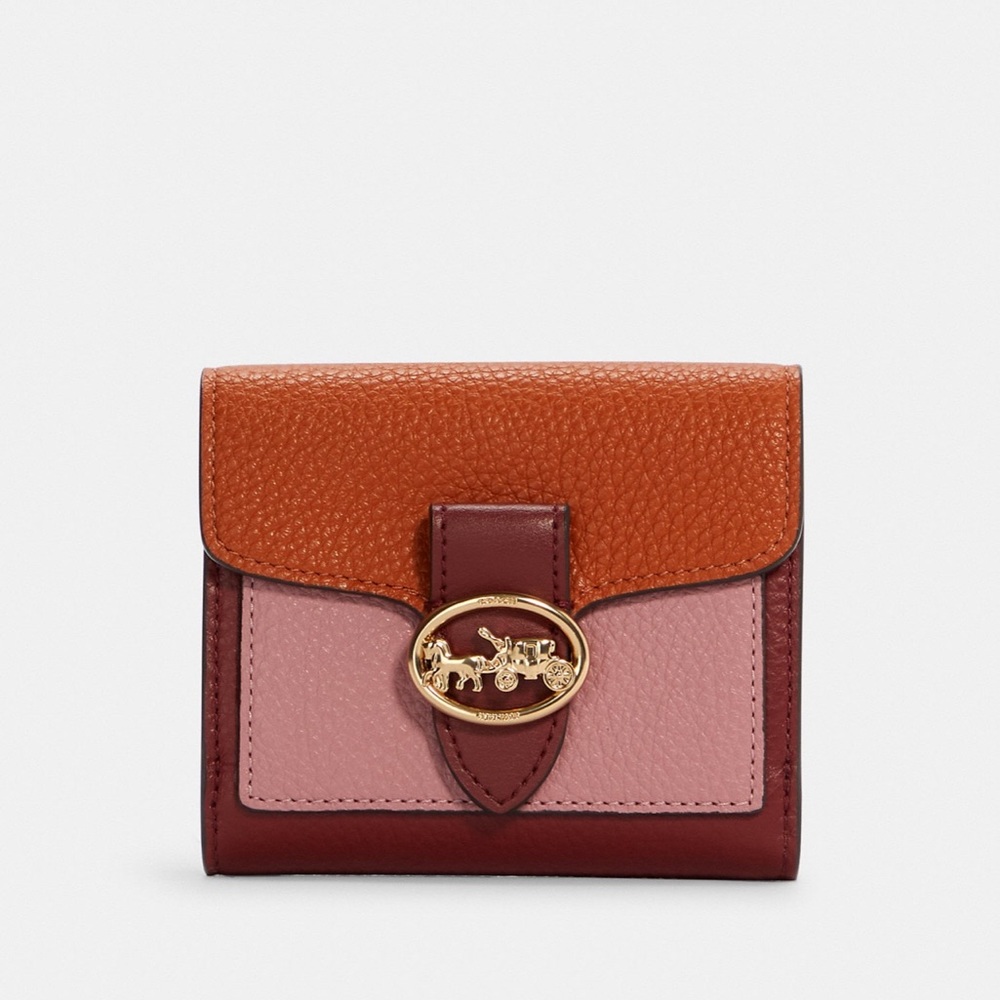 NWT COACH C4089 Georgie Small Wallet In Colorblock